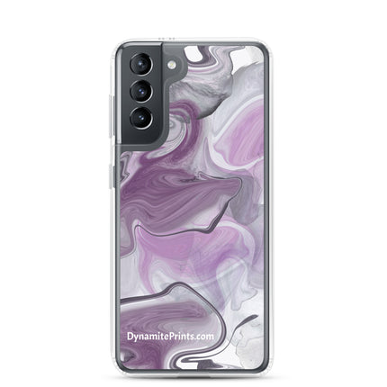 Marbled Purple Clear Case for Samsung®