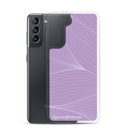Abstract Purple Clear Case for Samsung®