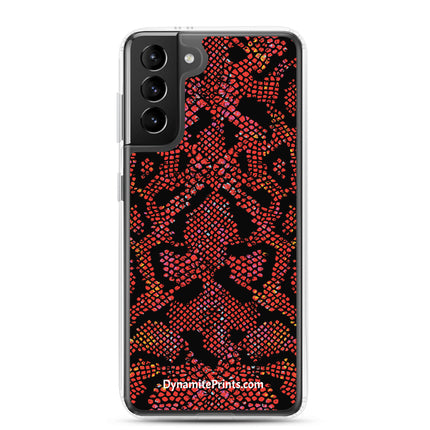 Red Snake Clear Case for Samsung®
