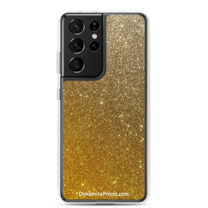 Gold Sparkle Clear Case for Samsung®