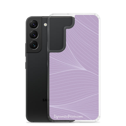 Abstract Purple Clear Case for Samsung®