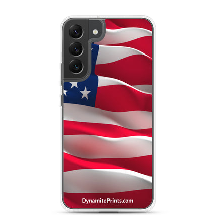 American Flag Clear Case for Samsung®
