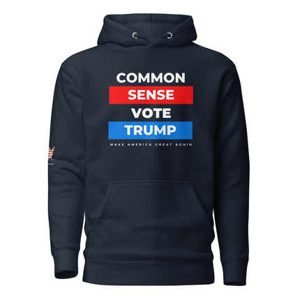 Common Sense Vote Trump Hoodie - Trump Tees