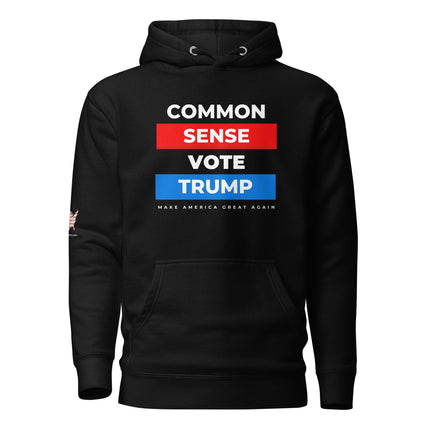 Common Sense Vote Trump Hoodie - Trump Tees