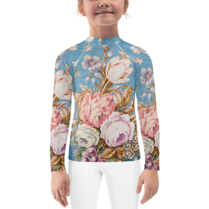 Country Flowers Kids Rash Guard - Trump Tees