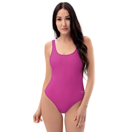 Dark Pink Women's One - Piece Swimsuit - Trump Tees