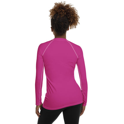 Dark Pink Women's Rash Guard - Trump Tees