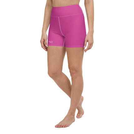 Dark Pink Women's Yoga Shorts - Trump Tees