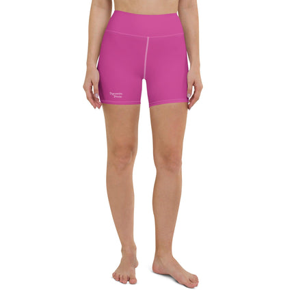 Dark Pink Women's Yoga Shorts - Trump Tees