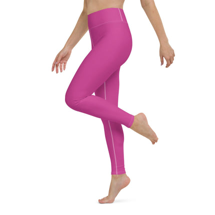 Dark Pink Yoga Leggings - Trump Tees