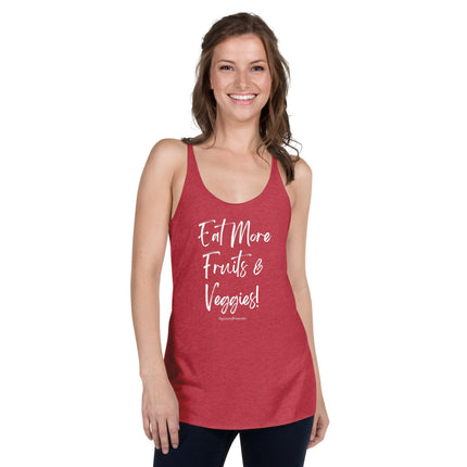 Eat More Fruits & Veggies Women's Racerback Tank - Trump Tees