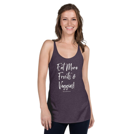 Eat More Fruits & Veggies Women's Racerback Tank - Trump Tees