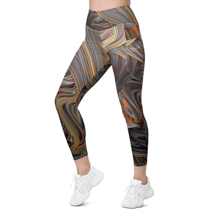 Feeling Wavy Leggings With Pockets - Trump Tees