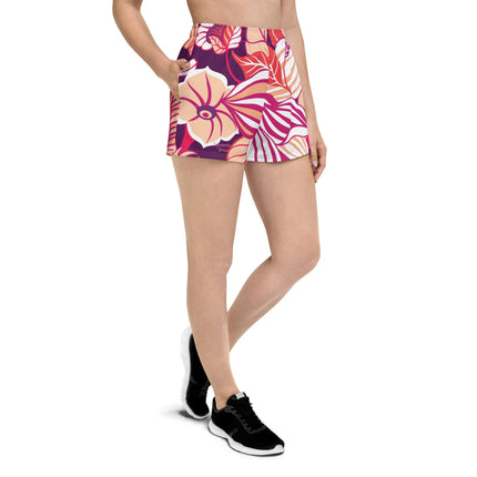 Flowers Women’s Athletic Shorts - Trump Tees