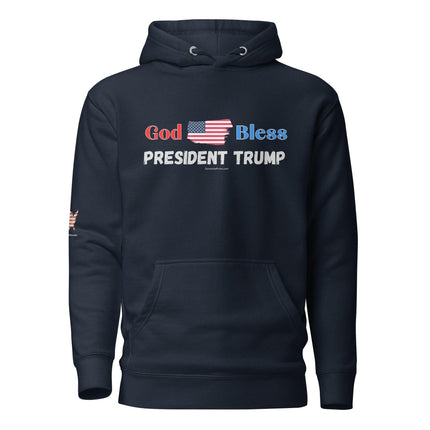 God Bless President Trump Hoodie - Trump Tees