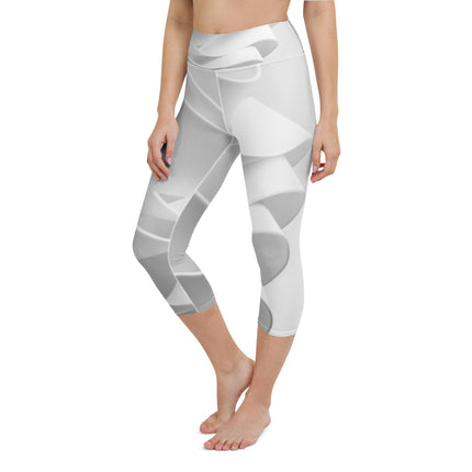 Gray Ribbon Women's Yoga Capri Leggings - Trump Tees