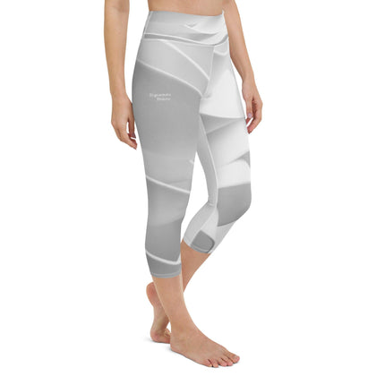 Gray Ribbon Women's Yoga Capri Leggings - Trump Tees