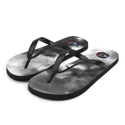 Grey Splash Flip - Flops - Trump Tees