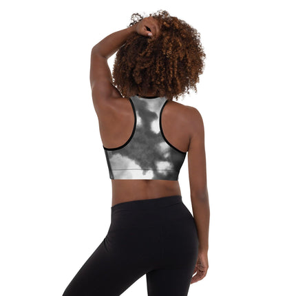 Grey Splash Padded Sports Bra - Trump Tees