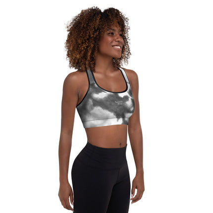 Grey Splash Padded Sports Bra - Trump Tees