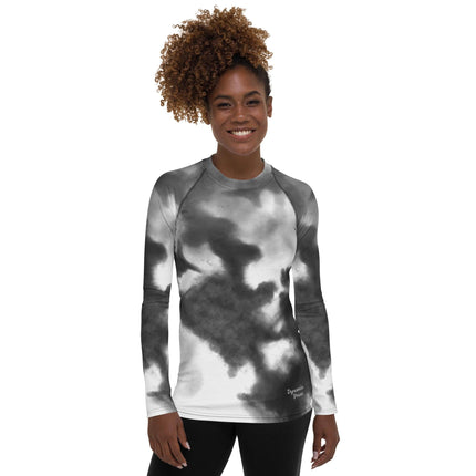 Grey Splash Women's Rash Guard - Trump Tees