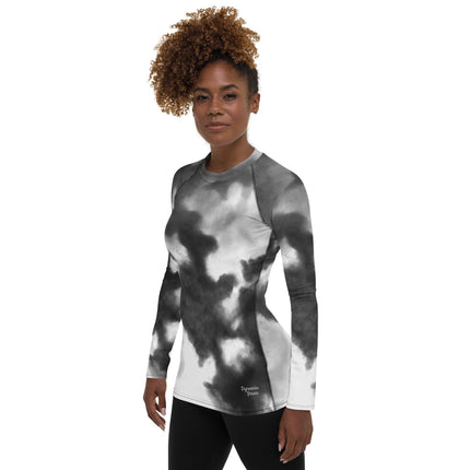 Grey Splash Women's Rash Guard - Trump Tees