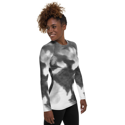 Grey Splash Women's Rash Guard - Trump Tees