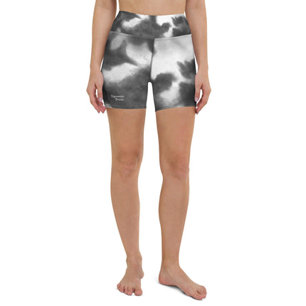 Grey Splash Women's Yoga Shorts - Trump Tees