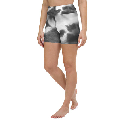 Grey Splash Women's Yoga Shorts - Trump Tees