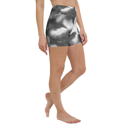 Grey Splash Women's Yoga Shorts - Trump Tees