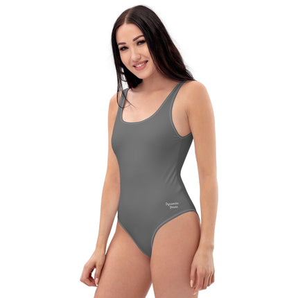 Grey Women's One - Piece Swimsuit - Trump Tees