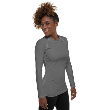 Grey Women's Rash Guard - Trump Tees