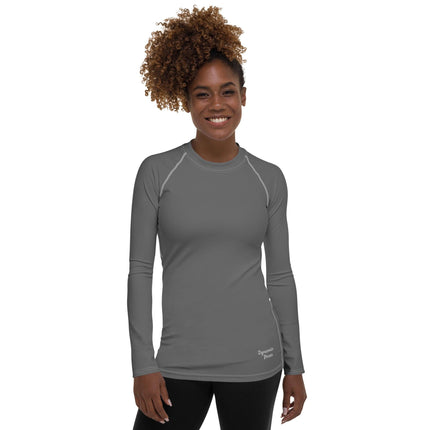 Grey Women's Rash Guard - Trump Tees