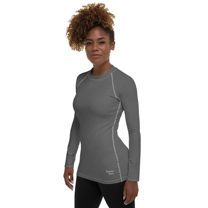 Grey Women's Rash Guard - Trump Tees