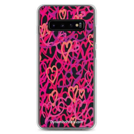 Hearts & Hearts Pink Clear Case for Samsung® - Trump Tees