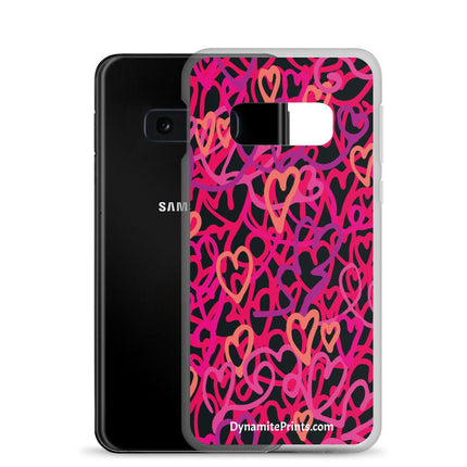 Hearts & Hearts Pink Clear Case for Samsung® - Trump Tees