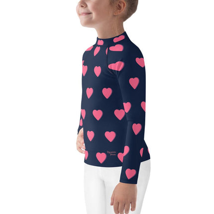 Hearts Kids Rash Guard - Trump Tees