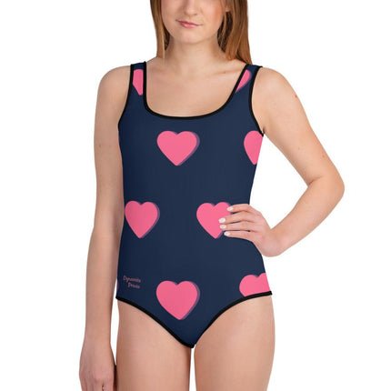 Hearts Youth Swimsuit - Trump Tees