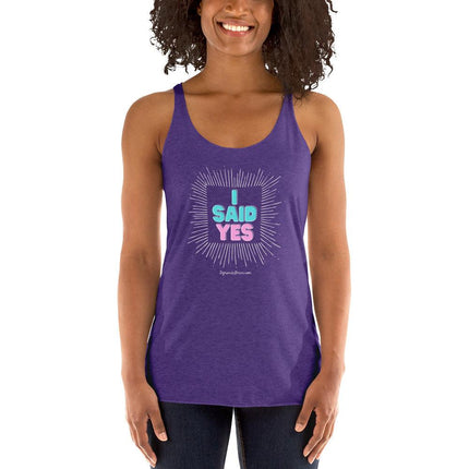 I Said Yes Women's Racerback Tank - Trump Tees