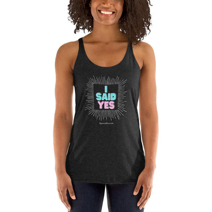 I Said Yes Women's Racerback Tank - Trump Tees