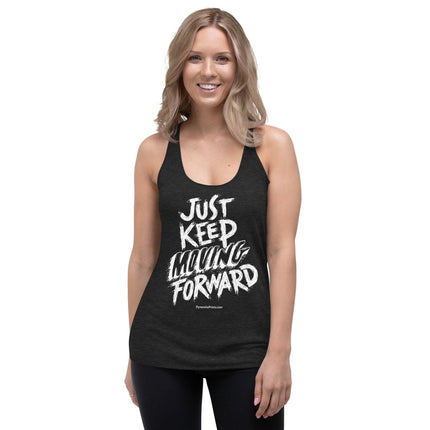 Just Keeping Moving Forward Women's Racerback Tank - Trump Tees