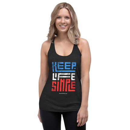 Keep Life Simple Women's Racerback Tank - Trump Tees