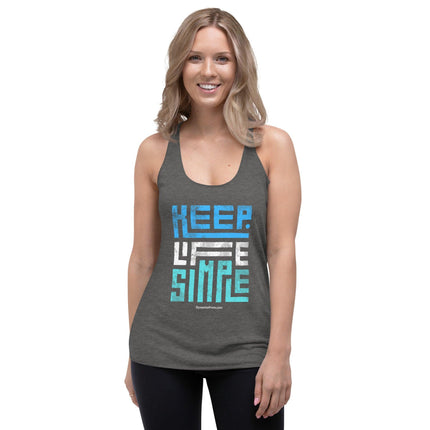 Keep Life Simple Women's Racerback Tank - Trump Tees