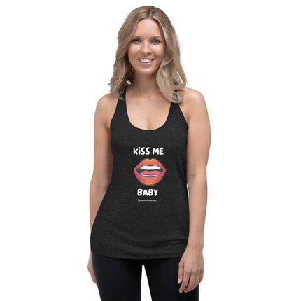 Kiss Me Baby Women's Racerback Tank - Trump Tees