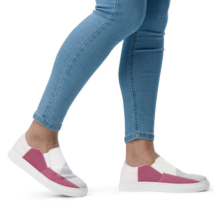 Lipstick Women’s slip - on canvas shoes - Trump Tees