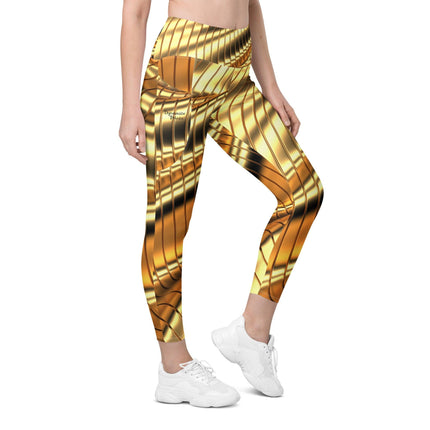 Liquid Gold Leggings With Pockets - Trump Tees