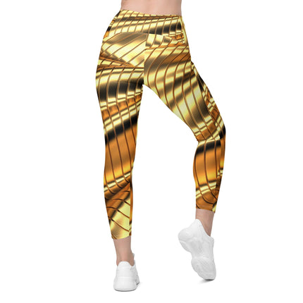 Liquid Gold Leggings With Pockets - Trump Tees