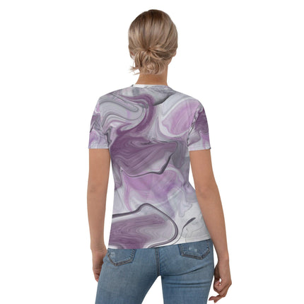 Marbled Purple Dog Mom Women's Shirt - Trump Tees