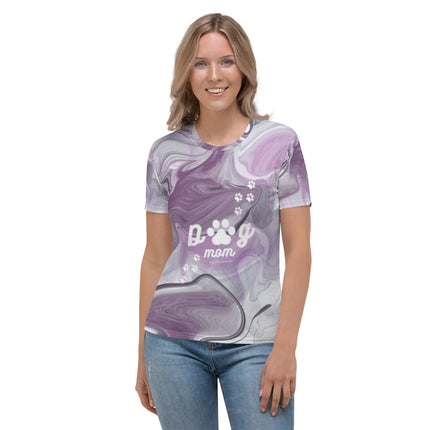 Marbled Purple Dog Mom Women's Shirt - Trump Tees