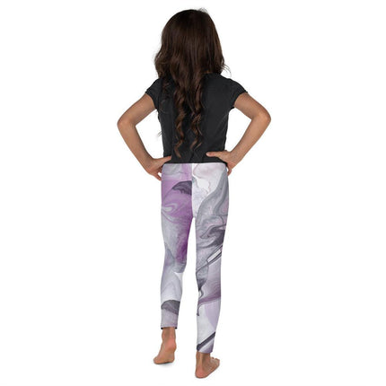 Marbled Purple Kids Leggings - Trump Tees